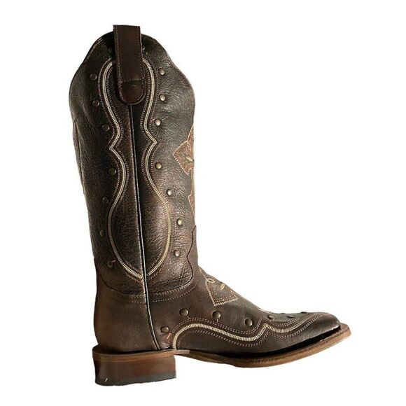 New Roper Women's Pure Cross & Studs Cowgirl Western Boots Square Toe Size 5.5 - Picture 12 of 12